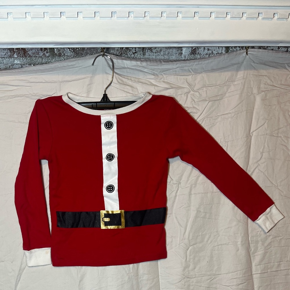 Carter's Red Santa Pajama Jogger Set - Picture 2 of 4